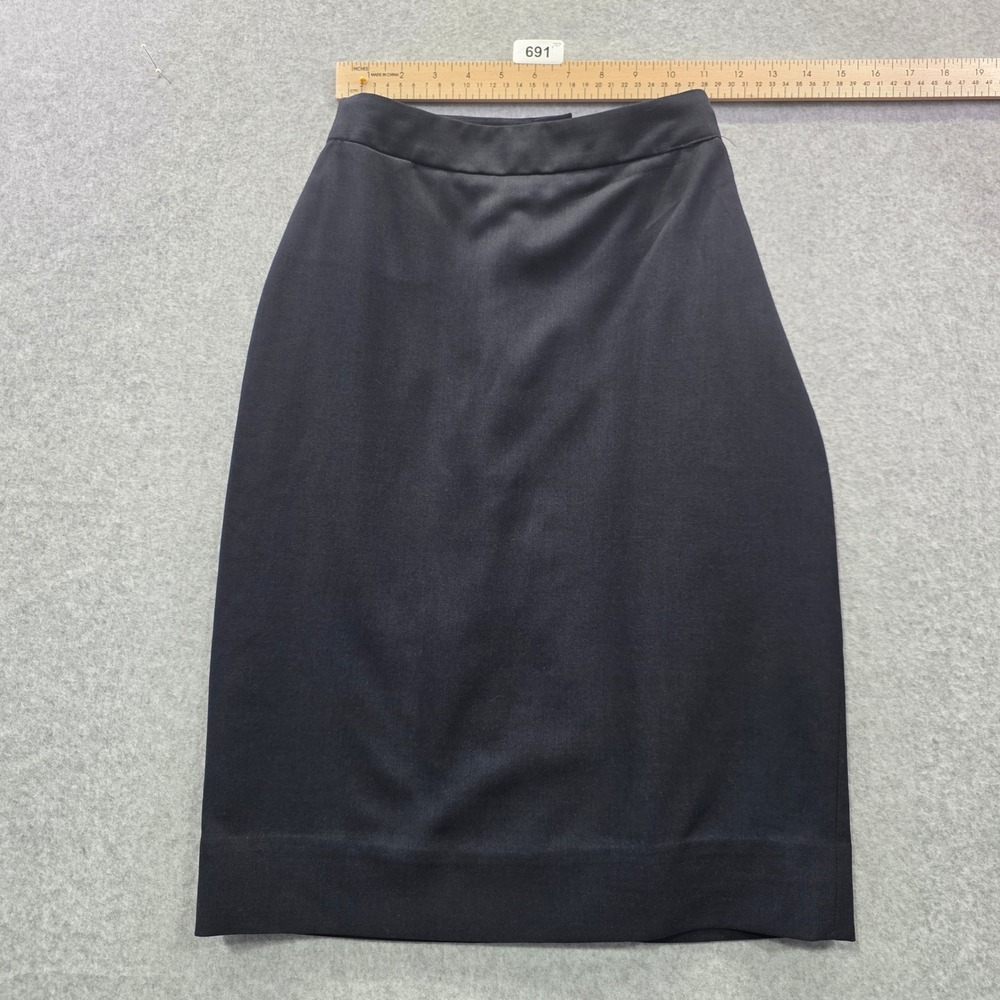 Design Collective Black Pencil Skirt High Waisted Recycled Blend Size 0